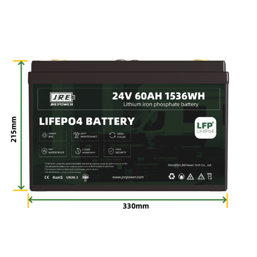 24V 60Ah 1536Wh LFP LiFePo4 RV Marine Battery 24V 60Ah 1536Wh LFP LiFePo4 RV Marine Battery