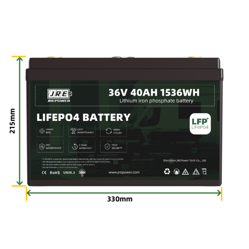 36V 40Ah 1536Wh LFP LiFePo4 Energy Storage Battery 36V 40Ah 1536Wh LFP LiFePo4 Energy Storage Battery