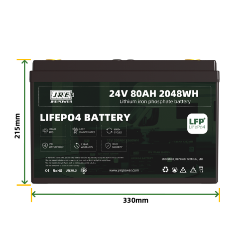 24V 80Ah 2048Wh LFP LiFePo4 Energy Storage Battery 24V 80Ah 2048Wh LFP LiFePo4 Energy Storage Battery